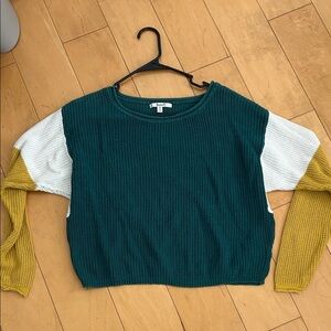 Three colored sweater